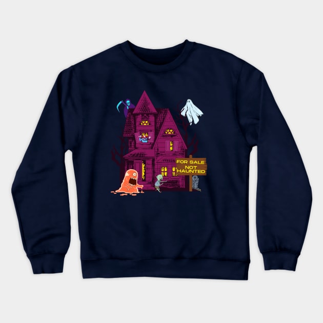 Not Haunted Crewneck Sweatshirt by Artsy2Day